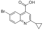结构式 CAS# 313241-16-6, 6-溴-2-环丙基-喹啉-4-羧酸