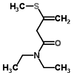 CAS#: 31333-58-1， N,N-Diethyl-3-(Methylsulfanyl)-3-Butenamide