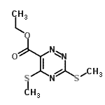 CAS#: 31338-86-0， Ethyl 3,5-Bis(Methylsulfanyl)-1,2,4-Triazine-6-Carboxylate