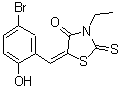 CAS#: 313470-10-9， (5E)-5-(5-Bromo-2-Hydroxybenzylidene)-3-Ethyl-2-Thioxo-1,3-Thiazolidin-4-One