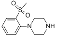 structure of CAS# 313490-26-5, 1-[2-(Methylsulfonyl)Phenyl]Piperazine;1-[2-(METHYLSULFONYL)PHENYL]PIPERAZINE