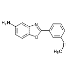 结构式 CAS# 313527-38-7, 2-(3-甲氧基苯基)-1,3-苯并恶唑-5-胺
