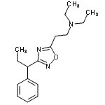 CAS#: 31363-09-4， N,N-Diethyl-2-[3-(1-Phenylpropyl)-1,2,4-Oxadiazol-5-Yl]Ethanamine