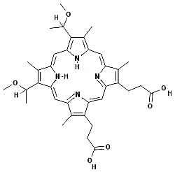 CAS#: 31444-62-9， 2,4-Di-(alpha-methoxyethyl)deuteroporphyrin-IX dipotassium salt