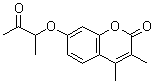 structure of CAS# 314742-02-4, 3,4-Dimethyl-7-[(3-Oxo-2-Butanyl)Oxy]-2H-Chromen-2-One;2H-1-benz<wbr>opyran-2-<wbr>one, 3,4-<wbr>dimethyl-<wbr>7-(1-meth<wbr>yl-2-oxop<wbr>ropoxy);2H-1-benz<wbr>opyran-2-<wbr>one, 3,4-<wbr>dimethyl-<wbr>7-(1-meth<wbr>yl-2-oxop<wbr>ropoxy)-;3,4-dimethyl-7-(1-methyl-2-oxopropoxy)-2H-chromen-2-one
