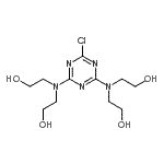 CAS#: 31482-07-2， 2,2',2'',2'''-[(6-Chloro-1,3,5-Triazine-2,4-Diyl)Dinitrilo]Tetraethanol