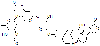 CAS#: 31668-45-8， Digoxin, diacetate