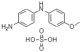 structure of CAS# 3169-21-9, Variamine Blue B Sulfate;(4-Aminophenyl)-(4-Methoxyphenyl)Amine;Sulfuric Acid;Blue Salt Ns;Brentamine Fast Blue Vb Salt