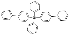 structure of CAS# 3172-33-6, Bis(p-Biphenyl)Diphenylsilane;Bis(P-Biphenyl)Diphenylsilane;Nsc33025;Silane, Bis(4-Biphenylyl)Diphenyl-