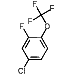structure of CAS# 317337-16-9, 4-Chloro-2-Fluoro-1-(Trifluoromethoxy)Benzene;1-Chloro-3-fluoro-4-(trifluoromethoxy)benzene;4-Chloro-2-fluoro-1-(trifluoromethoxy)benzene;MFCD11036240