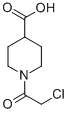 structure of CAS# 318280-69-2, N-Chloroacetylisonipecotic Acid;4-Piperidinecarboxylic Acid, 1-(Chloroacetyl)- (9CI);1-(CHLOROACETYL)PIPERIDINE-4-CARBOXYLIC ACID;N-CHLOROACETYL-DL-ISONIPECOTIC ACID