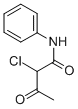 structure of CAS# 31844-92-5, 2-Chloro-3-Oxo-N-Phenylbutanamide;2-Chloro-3-Oxo-N-Phenyl-Butanamide;2-Chloro-3-Keto-N-Phenyl-Butyramide;Butanamide, 2-Chloro-3-Oxo-N-Phenyl-