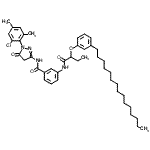 CAS#: 31888-96-7， N-[1-(2-Chloro-4,6-Dimethylphenyl)-5-Oxo-4,5-Dihydro-1H-Pyrazol-3-Yl]-3-{[2-(3-Pentadecylphenoxy)Butanoyl]Amino}Benzamide