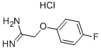 structure of CAS# 318951-78-9, 2-(4-Fluorophenoxy)acetamidine hydrochloride;2-(4-FLUOROPHENOXY)-1-IMINO-1-ETHANAMINIUM CHLORIDE;2-(4-FLUOROPHENOXY)ETHANIMIDAMIDE HYDROCHLORIDE;2-(4-FLUORO-PHENOXY)-ACETAMIDINE HYDROCHLORIDE