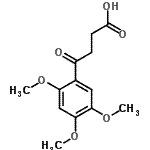 structure of CAS# 31914-19-9, 4-Oxo-4-(2,4,5-Trimethoxyphenyl)Butanoic Acid;4-(2,4,5-trimethoxyphenyl)-4-oxobutyric acid;4-Oxo-4-(2,4,5-trimethoxy-phenyl)-butyric acid;MFCD00552969