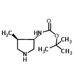 CAS#: 319906-53-1， 2-Methyl-2-Propanyl [(3S,4R)-4-Methyl-3-Pyrrolidinyl]Carbamate