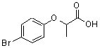 结构式 CAS# 32019-08-2, 2-(4-溴苯氧基)丙酸