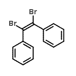 结构式 CAS# 32047-17-9, 1,1'-[(Z)-1,2-二溴-1,2-乙烯二基]二苯