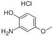结构式 CAS# 32190-97-9, 2-氨基-4-甲氧基苯酚盐酸盐