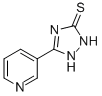 structure of CAS# 32362-88-2, 1,2-Dihydro-5-(3-Pyridinyl)-3H-1,2,4-Triazole-3-Thione;1,2-DIHYDRO-5-(3-PYRIDINYL)-3H-1,2,4-TRIAZOLE-3-THIONE;5-(3-PYRIDYL)-4H-1,2,4-TRIAZOLE-3-THIOL&