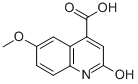 structure of CAS# 32431-29-1, 2-Hydroxy-6-Methoxy-Quinoline-4-Carboxylic Acid;2-Keto-6-Methoxy-1H-Quinoline-4-Carboxylate;Zinc00093652