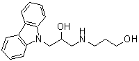 structure of CAS# 324773-66-2, 3-(3-Carbazol-9-Yl-2-Hydroxy-Propylamino)-Propan-1-Ol;[(2R)-3-Carbazol-9-Yl-2-Hydroxy-Propyl]-(3-Hydroxypropyl)Ammonium;[(2R)-3-(9-Carbazolyl)-2-Hydroxypropyl]-(3-Hydroxypropyl)Ammonium;[(2R)-3-Carbazol-9-Yl-2-Hydroxy-Propyl]-(3-Hydroxypropyl)Azanium