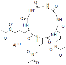 CAS 登录号：32506-52-8， 铝N-[3-[5,17-二[3-(乙酰基-氧代氨基)丙基]-3,6,9,12,15,18-六氧代-1,4,7,10,13,16-六氮杂十八碳-2-基]丙基]-N-氧代乙酰胺