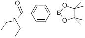 structure of CAS# 325142-99-2, 4-(N,N-Diethylaminocarbonyl)Phenylboronic Acid, Pinacol Ester;N,N-DIETHYL-4-(-4,4,5,5-TETRAMETHYL-1,3,2-DIOXABOROLAN-2-YL)-BENZAMIDE;4-(N,N-DIETHYLAMINOCARBONYL)PHENYLBORONIC ACID, PINACOL ESTER
