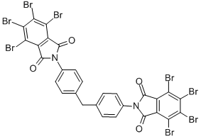 CAS#: 32588-74-2， 4,5,6,7-Tetrabromo-2-[4-[[4-(4,5,6,7-Tetrabromo-1,3-Dioxoisoindol-2-Yl)Phenyl]Methyl]Phenyl]Isoindole-1,3-Dione