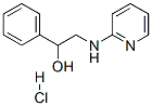 structure of CAS# 326-43-2, alpha-[(2-Pyridylamino)Methyl]Benzyl Alcohol Monohydrochloride;1-Phenyl-2-(2-Pyridylamino)Ethanol Hydrochloride;In 511 Hydrochloride;Nsc-17777