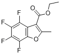 structure of CAS# 3265-71-2, Ethyl 2-Methyl-4,5,6,7-Tetrafluorobenzofuran-3-Carboxylate;Ethyl 4,5,6,7-Tetrafluoro-2-Methyl-Benzofuran-3-Carboxylate;4,5,6,7-Tetrafluoro-2-Methyl-3-Benzofurancarboxylic Acid Ethyl Ester;4,5,6,7-Tetrafluoro-2-Methyl-Benzofuran-3-Carboxylic Acid Ethyl Ester
