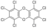 结构式 CAS# 3268-87-9, 1,2,3,4,6,7,8,9-八氯二苯并对二恶英