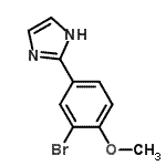 CAS 登录号：326809-10-3， 2-(3-溴-4-甲氧基苯基)-1H-咪唑