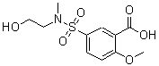 CAS#: 327093-76-5， 5-[(2-Hydroxyethyl)(Methyl)Sulfamoyl]-2-Methoxybenzoic Acid