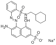 CAS#: 32846-21-2， 6-Amino-5-[2-[2-[(Cyclohexylmethylamino)Sulfonyl]Phenyl]Diazenyl]-4-Hydroxy-2-Naphthalenesulfonicacid Sodium Salt (1:1)