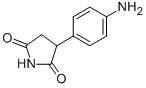 structure of CAS# 32856-49-8, 3-(4-Amino-Phenyl)-Pyrrolidine-2,5-Dione;3-(4-Aminophenyl)Pyrrolidine-2,5-Quinone;Wsp-3;2,5-Pyrrolidinedione, 3-(4-Aminophenyl)-
