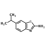 structure of CAS# 32895-14-0, 6-Isopropyl-1,3-Benzothiazol-2-Amine;2-Benzothiazolamine,6-(1-methylethyl)-(9CI);6-isopropyl-1,3-benzothiazol-2-ylamine;6-Isopropyl-1,3-benzothiazol-2-ylamine #