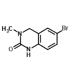 结构式 CAS# 328956-24-7, 6-溴-3-甲基-3,4-二氢-2(1H)-喹唑啉酮