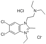 CAS#: 32915-71-2， 2-(5,6-Dichloro-3-Ethyl-2-Methylbenzimidazol-1-Ium-1-Yl)-N,N-Diethylethanamine Chloride Hydrochloride