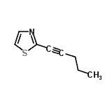 CAS#: 329202-25-7， 2-(1-Pentyn-1-Yl)-1,3-Thiazole
