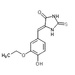 CAS#: 329207-64-9， (5Z)-5-(3-Ethoxy-4-Hydroxybenzylidene)-2-Thioxo-4-Imidazolidinone