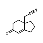 CAS#: 329686-73-9， (6-Oxo-1,2,3,4,5,6-hexahydro-3aH-inden-3a-yl)acetonitrile