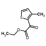 结构式 CAS# 32977-83-6, 乙基(3-甲基-2-噻吩基)(氧代)乙酸酯