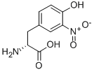 结构式 CAS# 32988-39-9, 3-硝基-D-酪氨酸