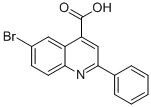 structure of CAS# 33007-99-7, 6-Bromo-2-Phenyl-Quinoline-4-Carboxylic Acid