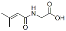 structure of CAS# 33008-07-0, 2-(3-Methylbut-2-Enoylamino)Acetic Acid;2-[(3-Methyl-1-Oxobut-2-Enyl)Amino]Acetic Acid;2-(3-Methylbut-2-Enoylamino)Ethanoic Acid;3-Methylcrotonylglycine