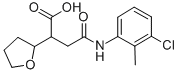结构式 CAS# 330466-14-3, N-(3-氯-2-甲基-苯基)-2-(四氢-呋喃-2-基)-琥珀酰胺酸