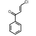 structure of CAS# 3306-07-8, (2E)-3-Chloro-1-Phenyl-2-Propen-1-One;(E)-2-Chlorovinyl phenyl ketone;2-BENZOYLVINYLCHLORIDE;2-Propen-1-one, 3-chloro-1-phenyl-, (E)- (9CI)