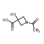 CAS#: 331000-19-2， 1-Acetyl-3-Hydroxy-3-Azetidinecarboxylic Acid