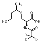 CAS#: 33164-64-6， N-(<Sup>2</Sup>H<Sub>3</Sub>)Ethanoyl-S-(4-Hydroxy-2-Butanyl)-L-Cysteine